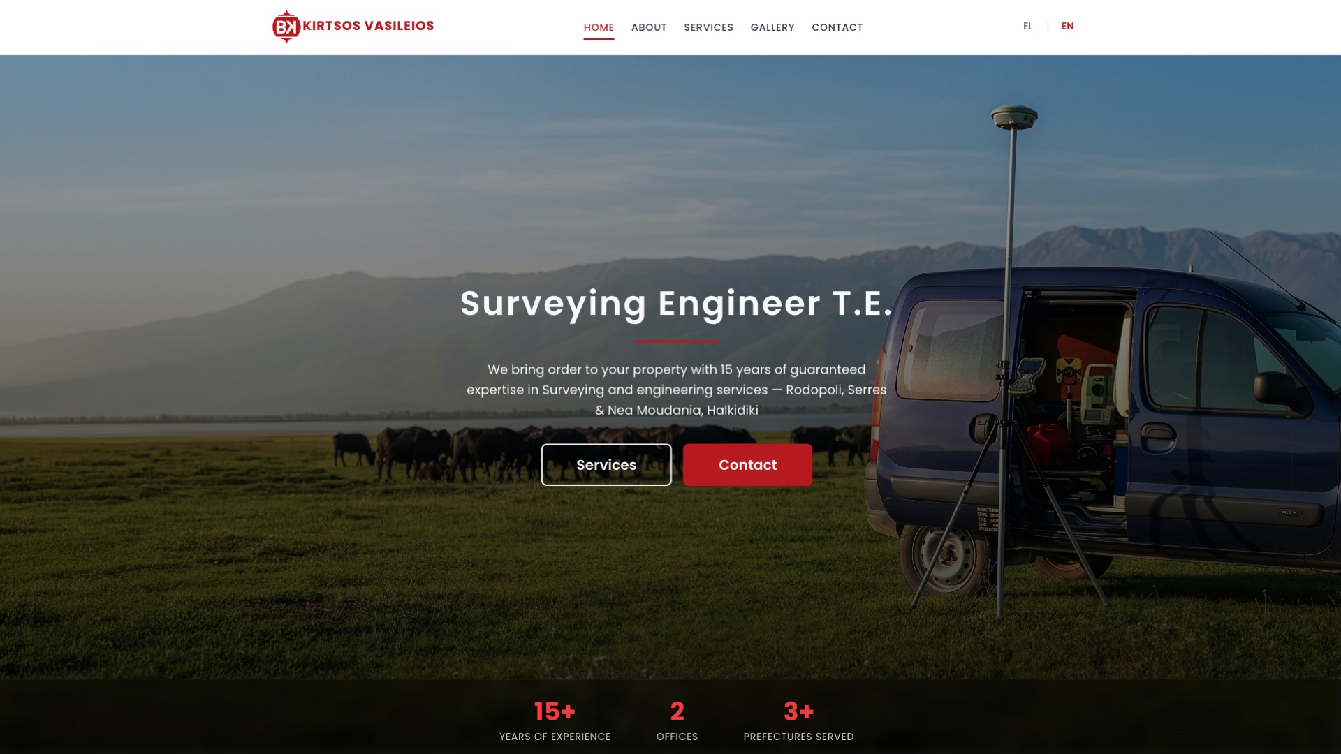 kirtsos.gr — Ingeniero Topógrafo